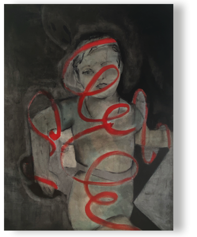 ins Leben
Öl/Lack/Lw 60 x 80 cm, 2019